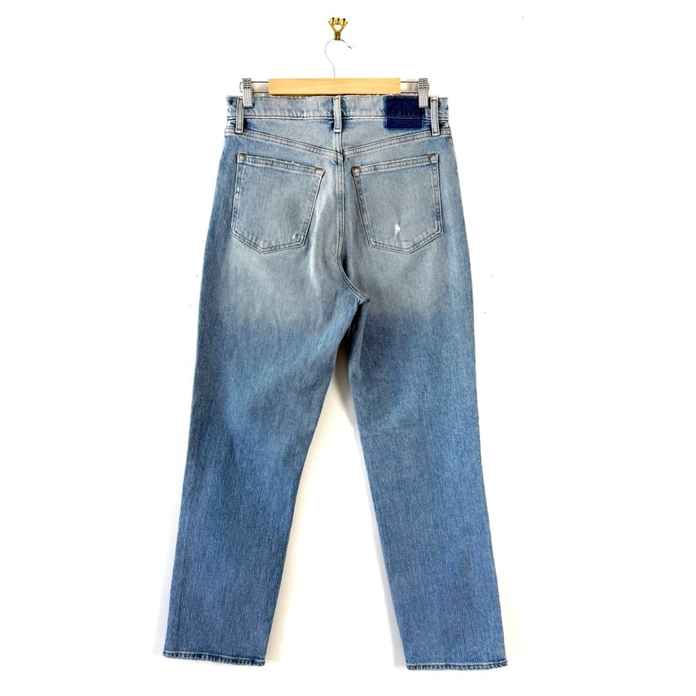 Abercrombie & Fitch High-Rise Distressed Blue Jeans - Picture 5 of 8
